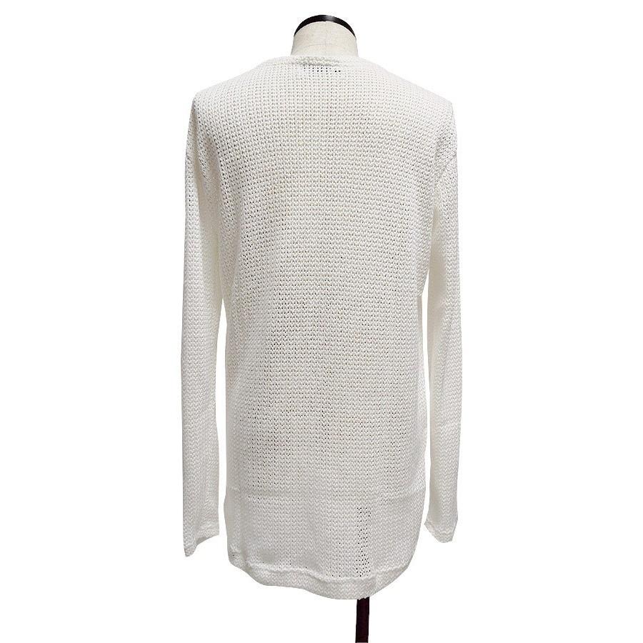 ニットソー メンズ Vネック セーター ロングtシャツ メンズ ロンt ロング丈 カットソー ホワイト 白 個性的 V系 ビジュアル系 モード系 日本製 ファッション A Wht Alleglo クローズ30スタイル 通販 Yahoo ショッピング