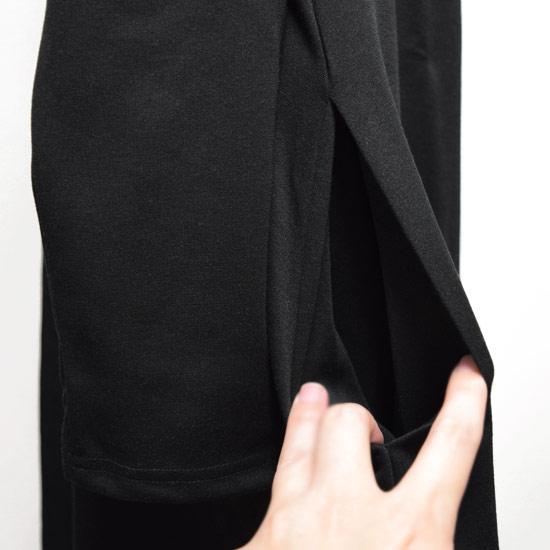 ロングtシャツ メンズ モード系 ワンピース レディース ハイネック ロングカットソー Allegro 秋 冬 新作 個性的 ホスト V系 ビジュアル系 日本製 お兄系 A Blk Alleglo クローズ30スタイル 通販 Yahoo ショッピング