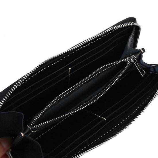 長財布 メンズ スタッズ 財布 本革 レザー 汚し加工 バイカラー 薔薇