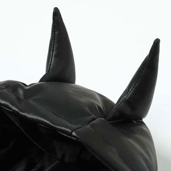 オラオラ系 ダウンジャケット メンズ V系 レザージャケット 悪魔耳