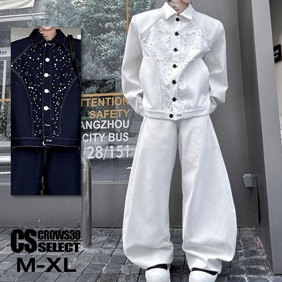 【オーダー受付】デニムセットアップ【すのチルBIG】 オラオラ系 デニムセットアップ メンズ オールインワン 上下セット G