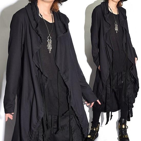 ドレープコート メンズ ロングカーディガン モッズコート モッズ