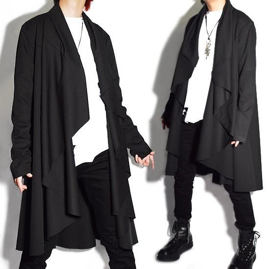21新作モデル カーディガン メンズ モードファッション コーディガン ドレープカーディガン ブラック 黒 個性的 ホスト V系 ビジュアル系 モード系 日本製 お兄系 Sale 送料無料 Mercurytechnologies Mn Com
