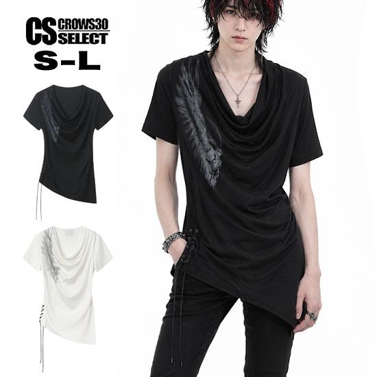 未使用　TAO 変形カットソー モード系 メンズ Tシャツ V系 ドレープカットソー レディース レース