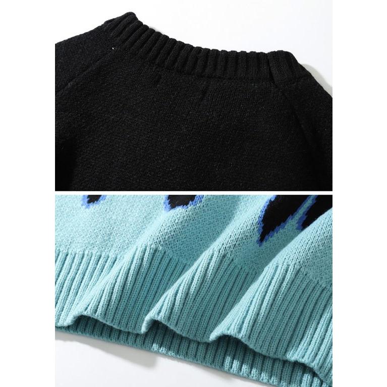 ニットソー メンズ セーター ファイヤーパターン ファイア ロングtシャツ 個性的 お兄系 ホスト V系 ビジュアル系 ストリートファッション A 9 Bluefire Knit Alleglo クローズ30スタイル 通販 Yahoo ショッピング