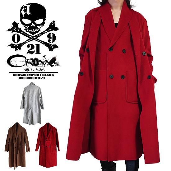 オラオラ系 コート メンズ モード系 ロングコート V系 ジャケット