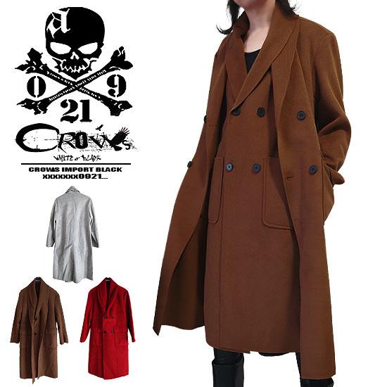 V系 コート メンズ モード系 ロングコート オラオラ系 ジャケット