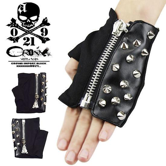手袋 メンズ グローブ メンズ 指ぬき スタッズ ドクロ スカル 変形 モード系 インポート 21 春 夏 秋 冬 新作 アクセサリー お兄系 V系 衣装 ビジュアル系 Al H Stud Grove Alleglo クローズ30スタイル 通販 Yahoo ショッピング