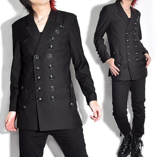 テーラードジャケット メンズ モード系 ナポレオンジャケット ダブルジャケット 送料無料 インポート ブレザー 秋 冬 新作 個性的 お兄系 ホスト V系 Al Hen W Jkt Alleglo クローズ30スタイル 通販 Yahoo ショッピング