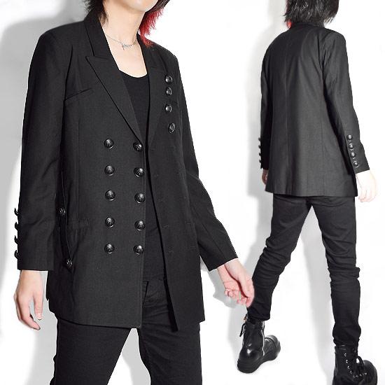 テーラードジャケット メンズ モード系 ナポレオンジャケット ダブル