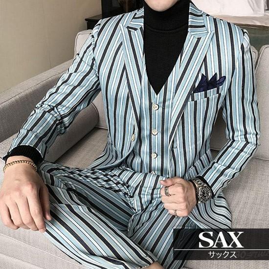 スーツ メンズ ストライプ ホストスーツ 3p スリーピース ホスト スーツ 送料無料 インポート 細身 2017 秋 冬 新作 V系 ホスト スーツ Ali 3bigline3sute Alleglo クローズ30スタイル 通販 Yahoo ショッピング