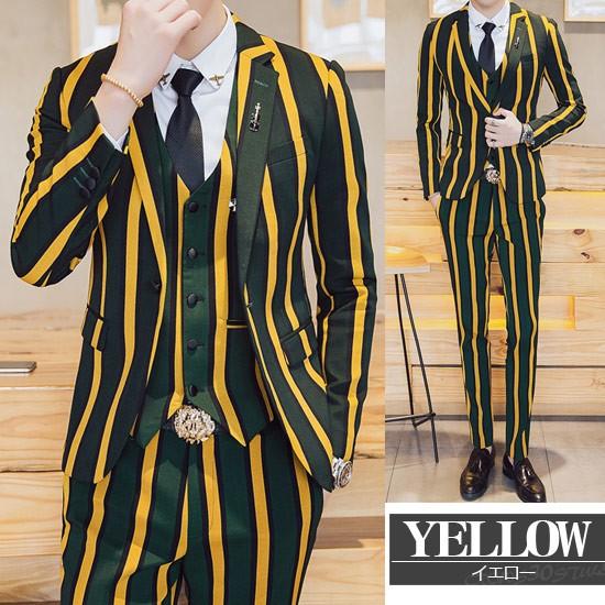 スーツ メンズ ストライプ ホストスーツ 3p スリーピース ホスト スーツ 送料無料 インポート 細身 17 秋 冬 新作 V系 ホスト スーツ Ali Colorst3sute Alleglo クローズ30スタイル 通販 Yahoo ショッピング