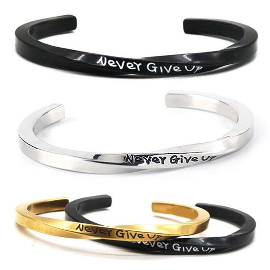 バングル メンズ ブレスレット インポート ゴールド 金 ブラック 黒