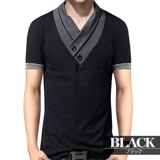 Tシャツ メンズ Vネック 半袖 ティーシャツ インポート ダブルネック カットソー 16 春 夏 新作 個性的 V系 モード系 ファッション Ali Wnecktee Alleglo クローズ30スタイル 通販 Yahoo ショッピング