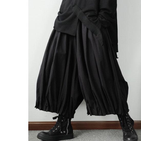 ガウチョパンツ メンズ モード系 ワイドパンツ 袴パンツ レディース