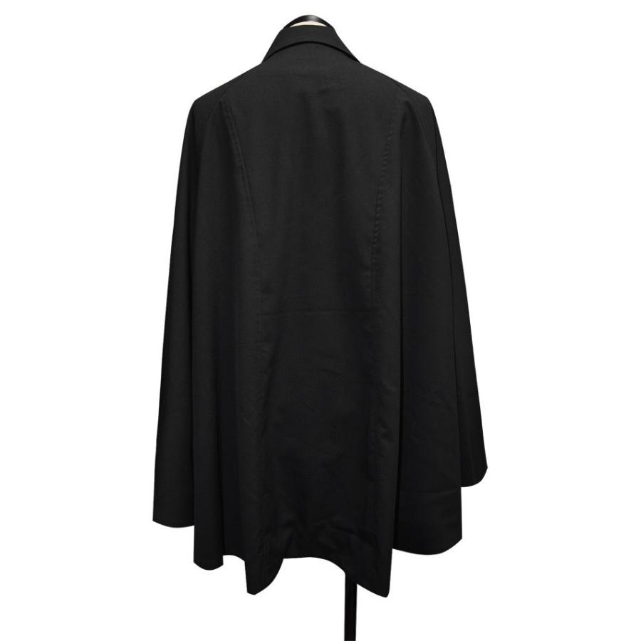 美品　ナポレオンコート クラシカル　ポンチョ ヘリンボーン柄　ボルドー a-526013-blk_0.jpg
