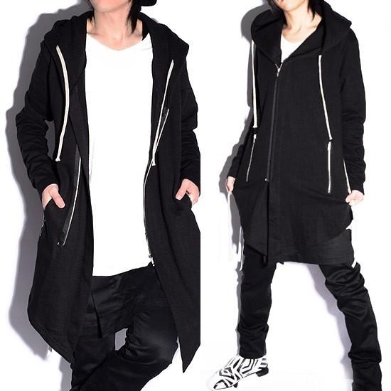 パーカー メンズ ロングパーカー 変形 ビックパーカー ブラック 黒 オリジナル ブランド 個性的 ホスト V系 ビジュアル系 モード系 Plas K3701 Alleglo クローズ30スタイル 通販 Yahoo ショッピング