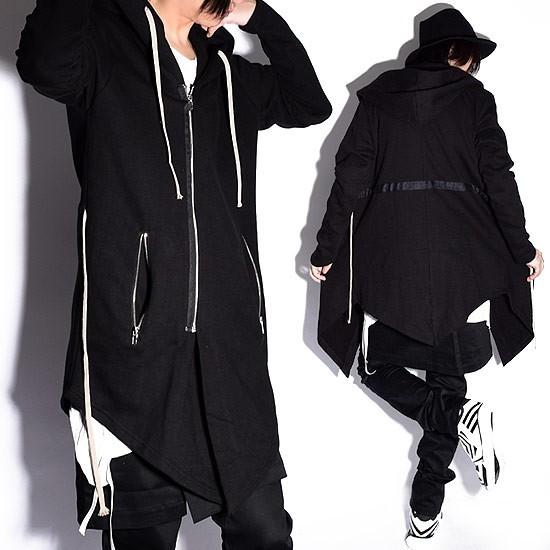 パーカー メンズ ロングパーカー 変形 ビックパーカー ブラック 黒 オリジナル ブランド 個性的 ホスト V系 ビジュアル系 モード系 Plas K3701 Alleglo クローズ30スタイル 通販 Yahoo ショッピング
