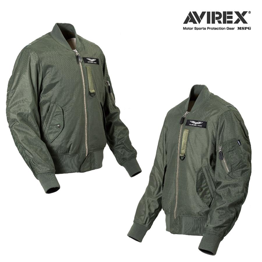 AVIREX ジャケット ブルゾン バイク プロテクター MA-1 AIR MESH AVIREX ジャケット ブルゾン バイク プロテクター MA-1 AIR MESH
