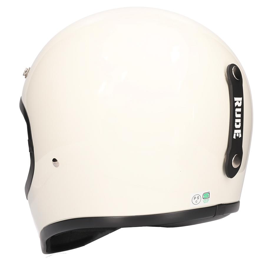 RUDE ホワイト フリーサイズ フルフェイスヘルメット ビンテージ リード工業 LEAD ルード｜alleguretto88jp｜04