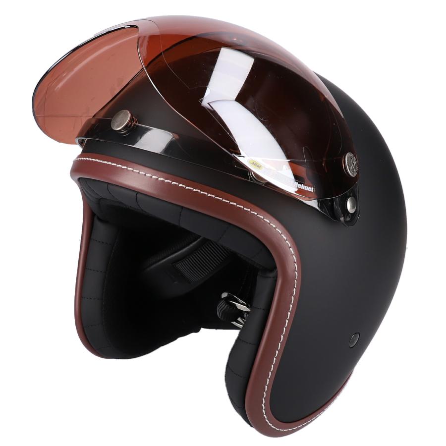 スモールジェットヘルメット シールドセット マットブラック