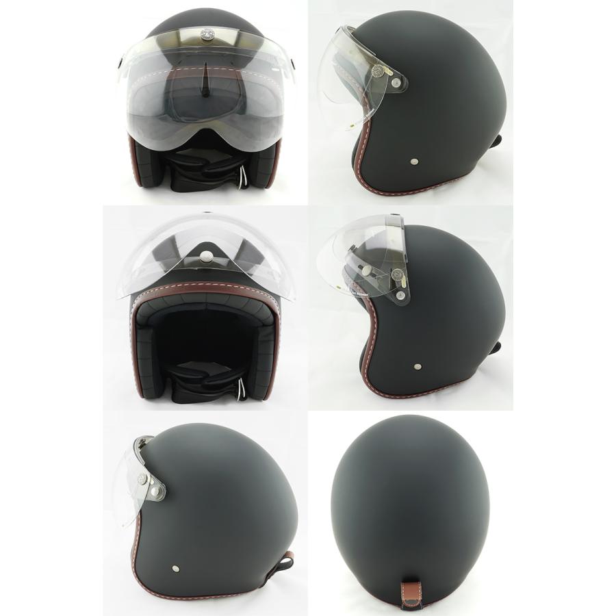新品未使用　スモール　ジェット　シルバー黒フレアバックドクロ　ヘルメット バイクヘルメット ヘルメット スモールジェット ブラック 新品