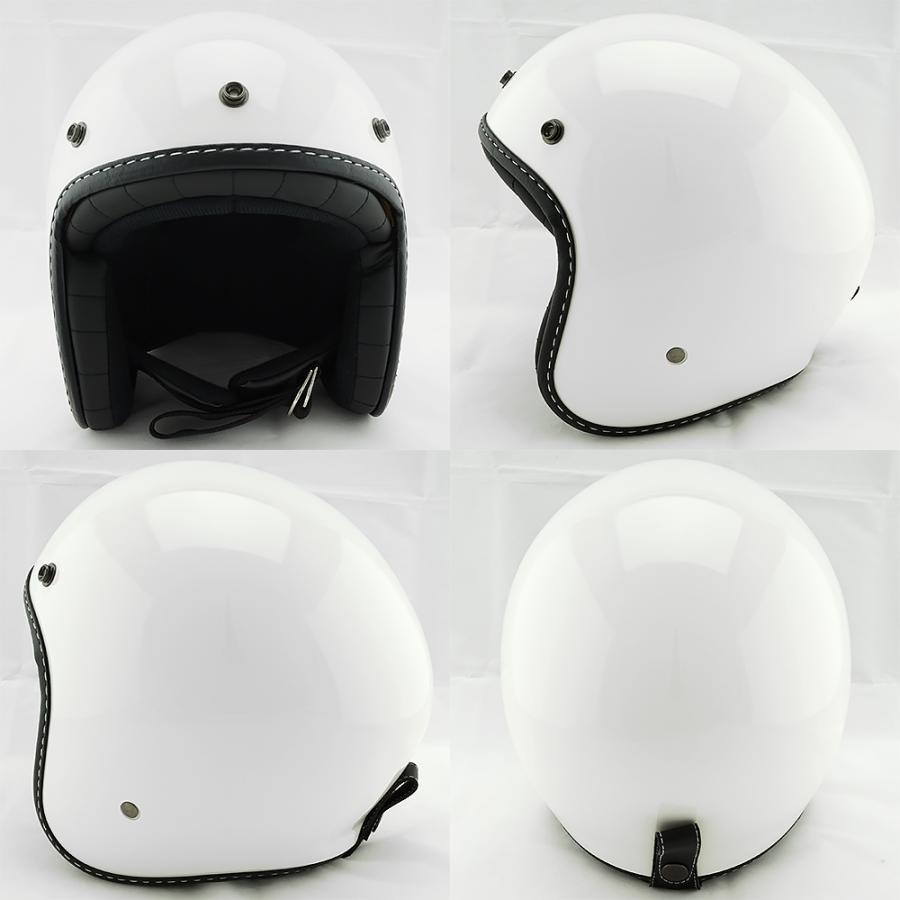 スモールジェットヘルメット シールドセット ホワイト フリーサイズ 開閉式シールド Fミラーパーシモン VT-10｜alleguretto88jp｜06