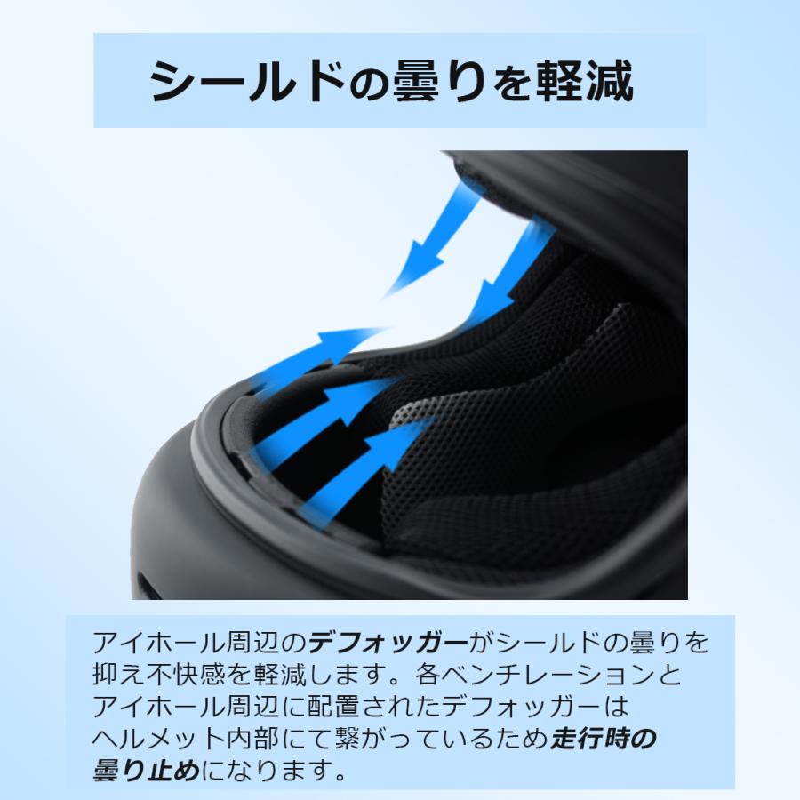 フルフェイスヘルメット マットブラック×ライトスモークシールド