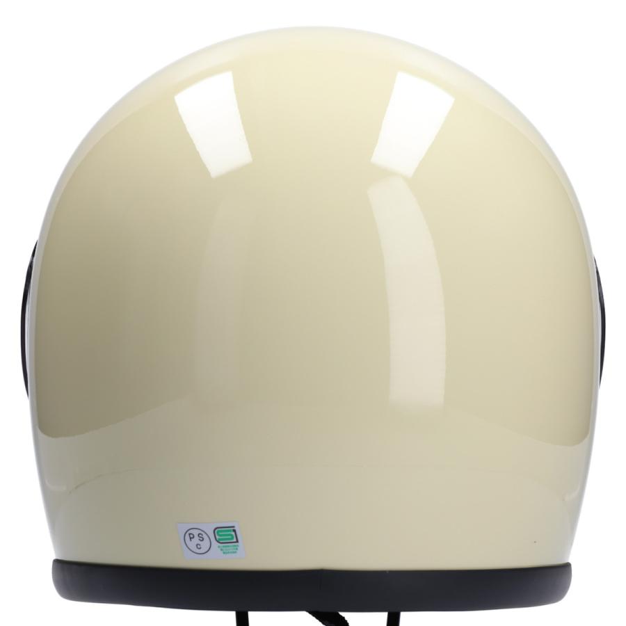 NEO VINTAGE VT-7 フルフェイスヘルメット Mサイズ アイボリー フルフェイスヘルメット アイボリー×イエローシールド Mサイズ