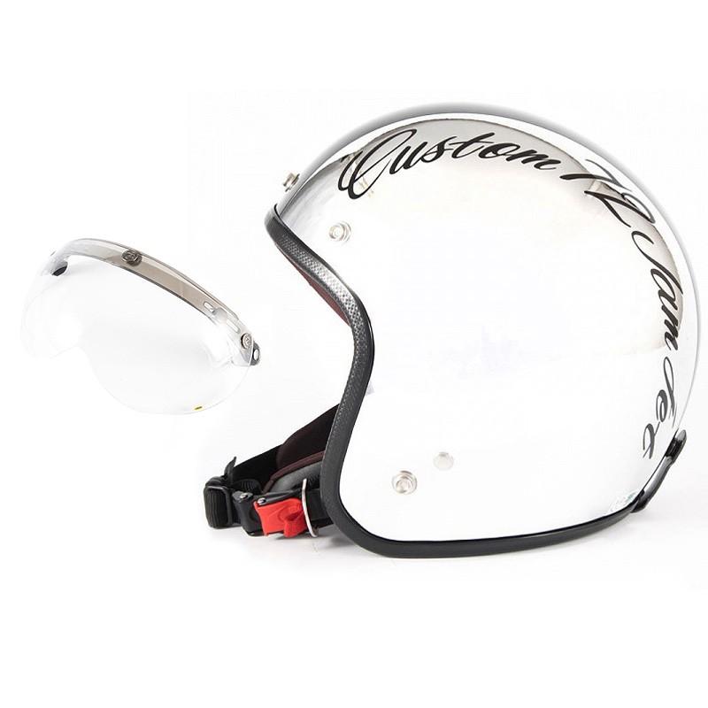 72JAM  Helmet　jam  jet  Helmet 72JAM ジェットヘルメット&シールドセット CHROMES CM