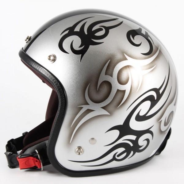 Indian ジェットヘルメットマット シルバー 爆買 バイクヘルメット エアロフォルムジェットヘルメット