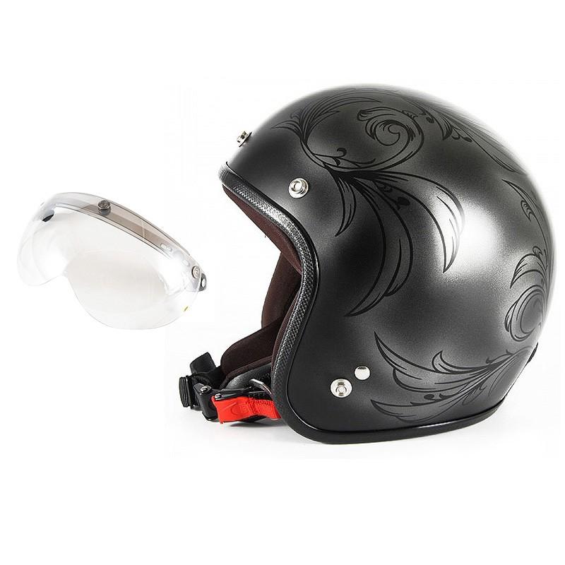 72JAM 女性用ジェットヘルメット&シールドセット Leafレディース