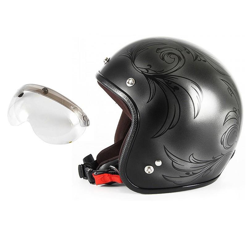 72JAM 女性用ジェットヘルメット&シールドセット Leafレディース