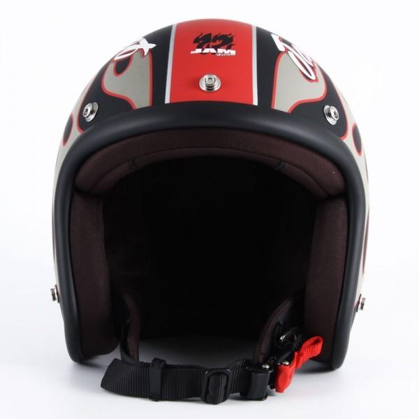 72JAM ジェットヘルメット&シールドセット ROCK&ROLL - マットブラック