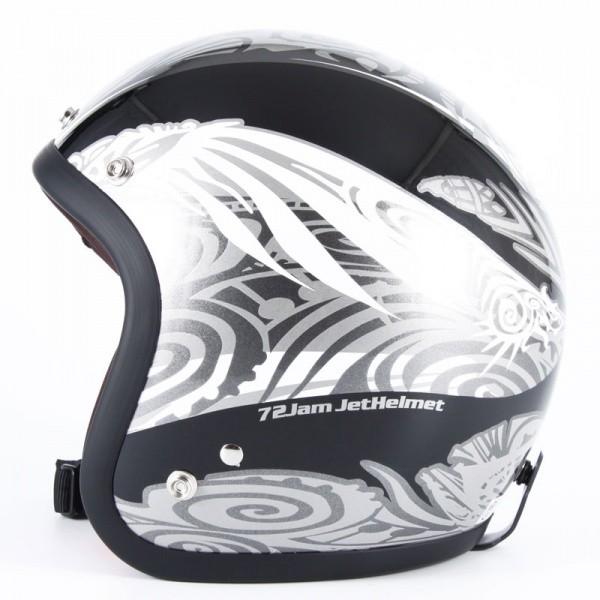 72Jam ジェットヘルメット 72JAM ジェットヘルメット&シールドセット NATIVE - ブラック