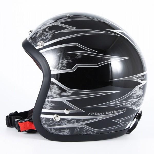 セール価格　72JAM　JJ-16　ジェットヘルメット 　ブラック　フリーサイズ 72JAM JET HELMET STEALTH ステルス JJシリーズ ジェット