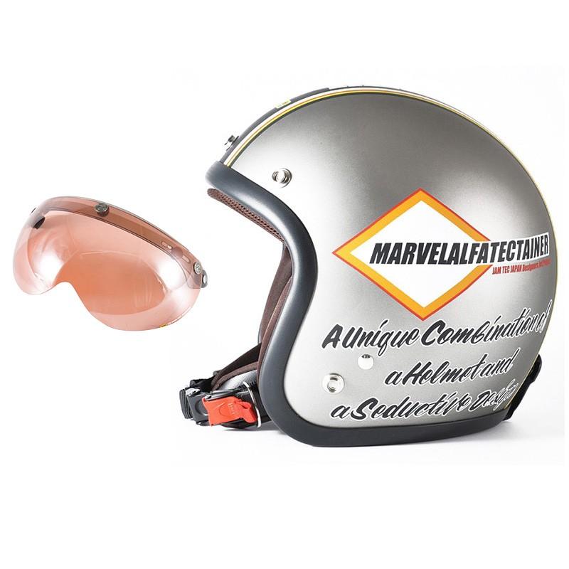 ピンク・ブルー 72JAM ジェットヘルメット&シールドセット MARVEL