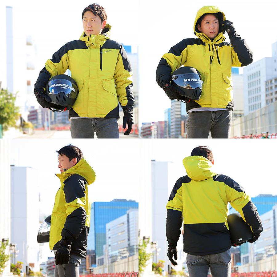 バイク用 ジャケット 秋冬 メンズ 防寒 防水 防風 ウィンタージャケット ナイロン 男性用 プロテクター付き オートバイ 自転車 アウトドア 釣り Kd0134 ハンドルキング 通販 Yahoo ショッピング