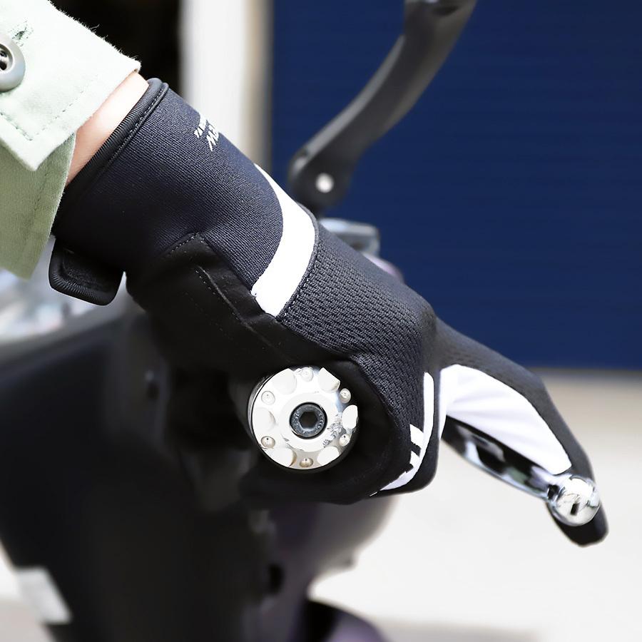 バイク用 春夏 メッシュグローブ メンズ スマートフォン対応