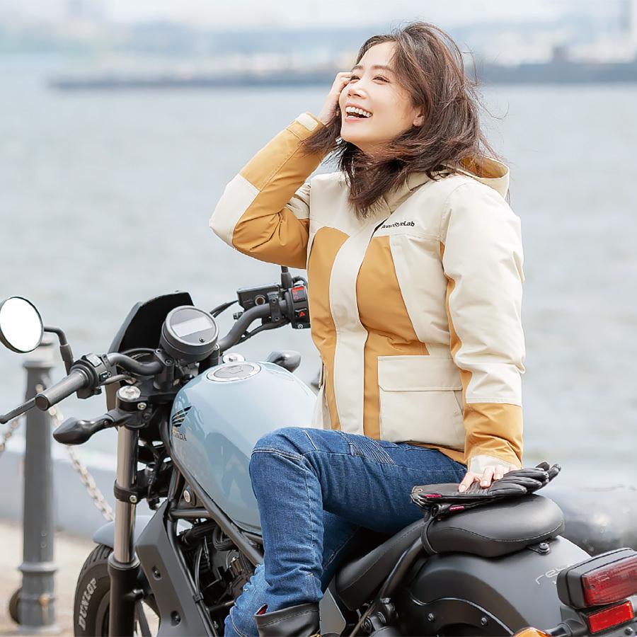 バイク用ジャケット 秋冬 レディース 防水 防風 防寒 マウンテンバーカー 脱着式インナーダウン付き アウトドア オートバイク プロテクター付属 Roj980 ハンドルキング 通販 Yahoo ショッピング