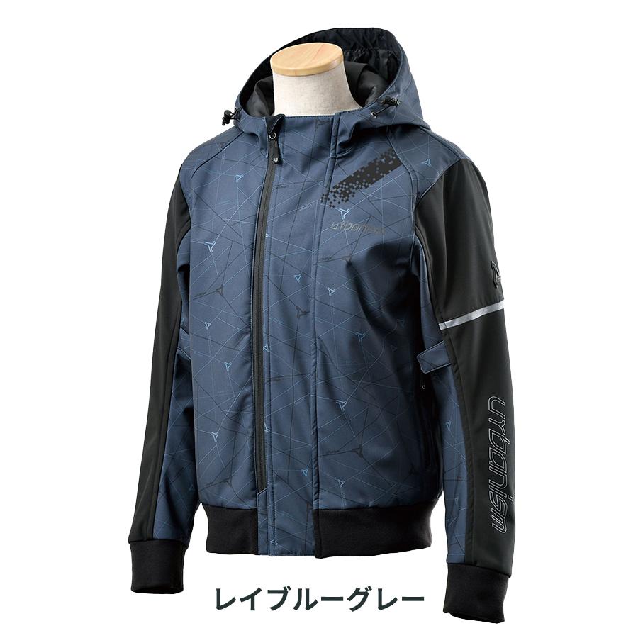 urbanism ストレッチ ソフトシェル パーカー メンズ バイク用