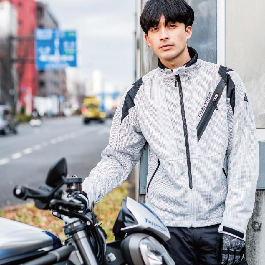 メンズ バイク用 春夏 ライドメッシュジャケット 脱着式防風インナー