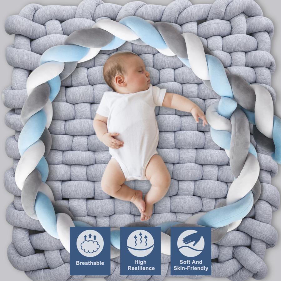 ベビーベッドガード ノットクッションベビーベッドバンパー 赤ちゃん 結び目 ロング サイドガード 衝突防止 結び目 ロング インパクト保護 バンパー 部屋飾り Baby Guide Allen Crystal 通販 Yahoo ショッピング