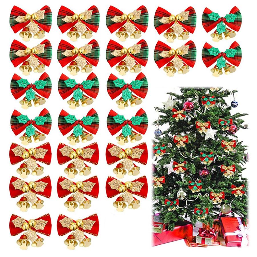 クリスマスオーナメント 蝶結び 24個入 クリスマスツリー 飾り オーナメント リボン 鈴付き クリスマス 飾り 飾り付け ラッピング デコレーション Chrismas Butterfly Allen Crystal 通販 Yahoo ショッピング