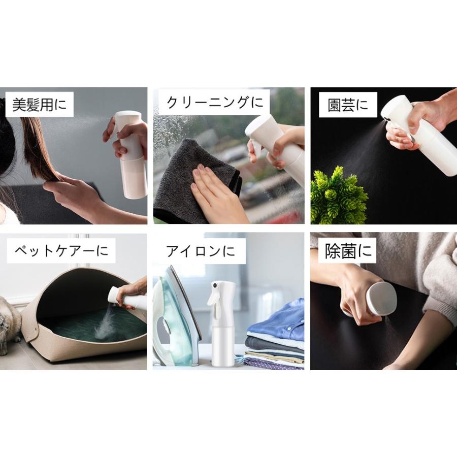 スプレーボトル 霧吹き アルコール対応 高微細霧状ミスト 長時間噴射 広範囲噴射 360 全方向噴射 0ml 園芸 植物用 清掃用 美髪師用 家用 ペット用 スプレー Spray White Allen Crystal 通販 Yahoo ショッピング