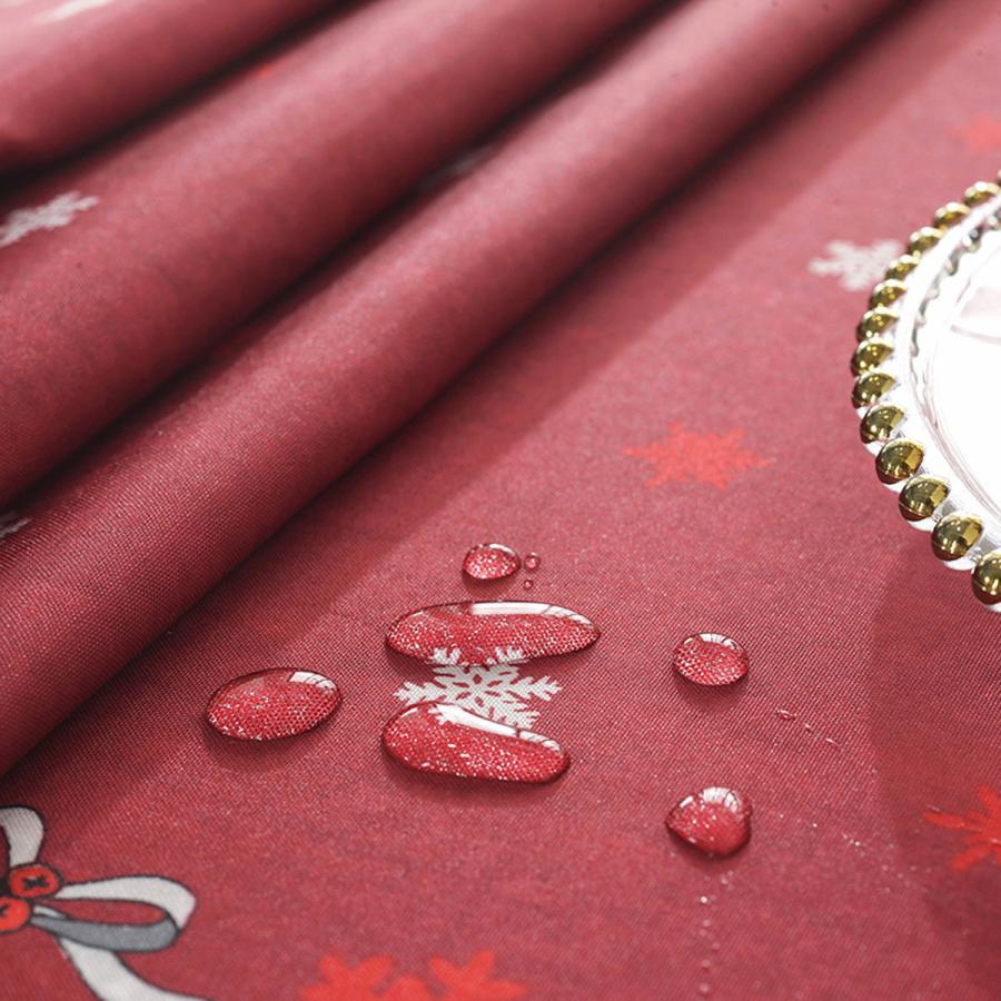 クリスマス テーブルクロス 撥水 テーブルカバー 長方形 防水 防油 撥