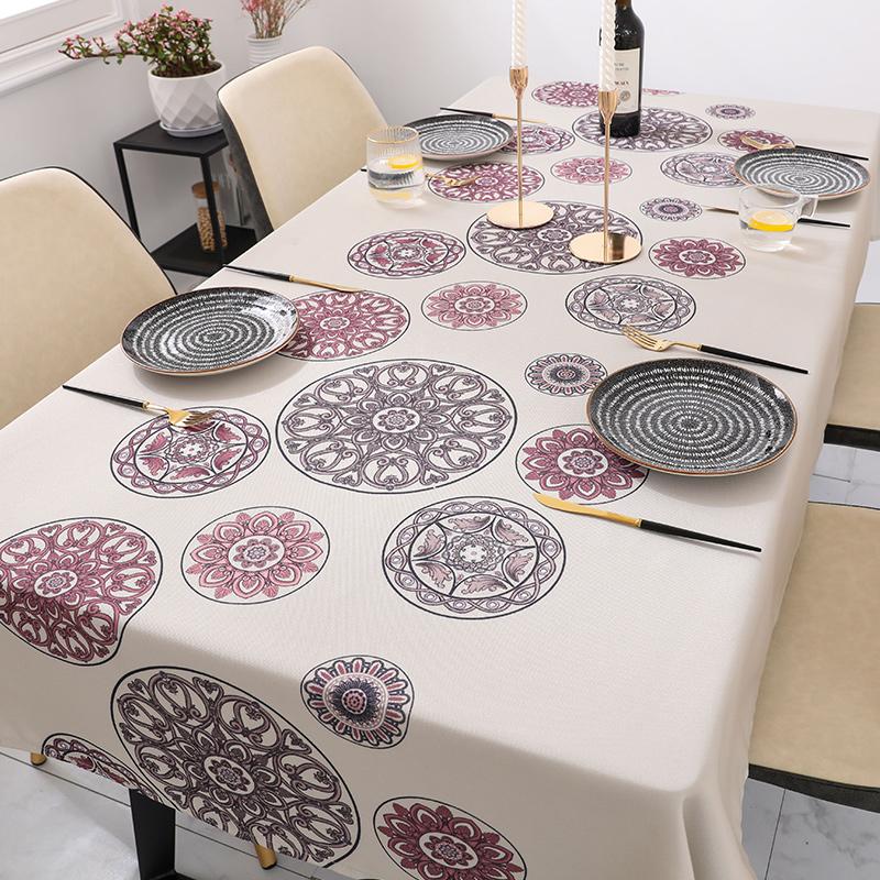 テーブルクロス 食卓カバー テーブルマット 食卓 カバー 長方形 おしゃれ 撥水 加工 棉麻風 パーティ レストラン 家庭用 業務用 Table Cloth Walzer Allen Crystal 通販 Yahoo ショッピング