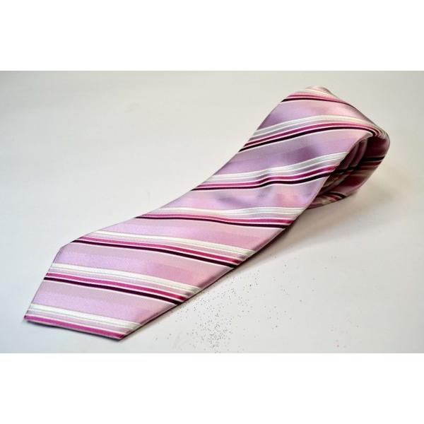 ピンク地に濃いピンクのグラデーションネクタイ/結婚式/5%OFF/STN
