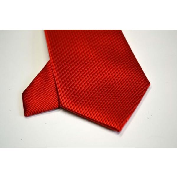 無地（縦ライン）/レッド（赤）少しオレンジかかったソリッド（無地