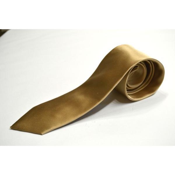 無地（シルクサテン）/シャンパンゴールドのネクタイ/結婚式/5%OFF/AP